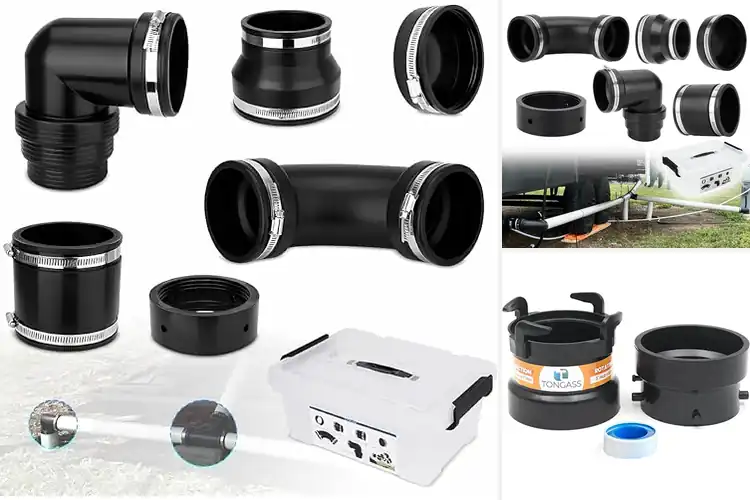 Detailed view of Best 3 Inch RV Sewer Fitting Kits