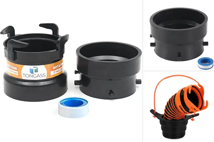 Detailed view of Best 3 Inch RV Sewer Hose Adapters