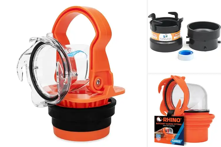 Detailed view of Best Camper Sewer Fittings