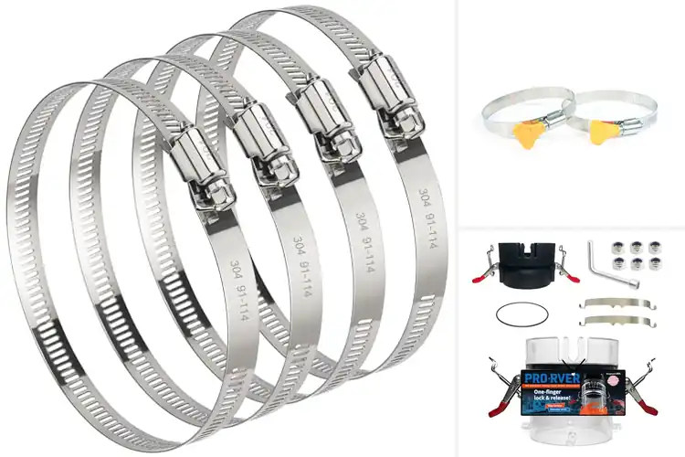 Detailed view of Best Camper Sewer Hose Clamps: Top 7 Reviewed