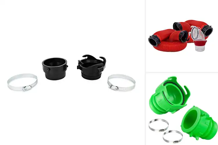 Detailed view of Best Camper Sewer Hose Couplers
