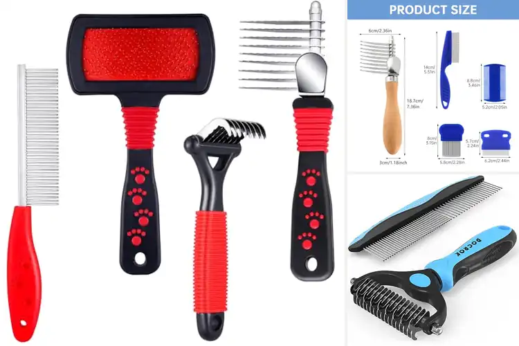 Detailed view of Best Cat Dematting Comb Sets: Smooth, Stress-Free Grooming