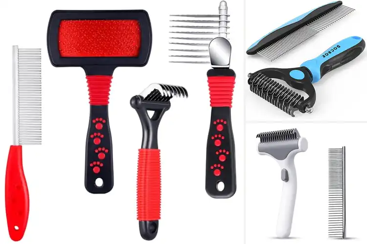 Detailed view of Best Dog Dematting Comb Sets for Easy Grooming