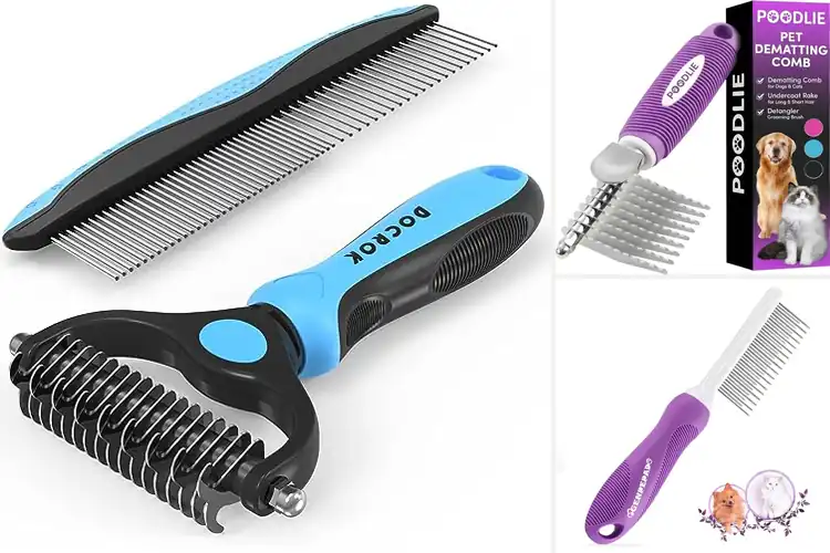 Detailed view of Best Dog Matted Fur Comb