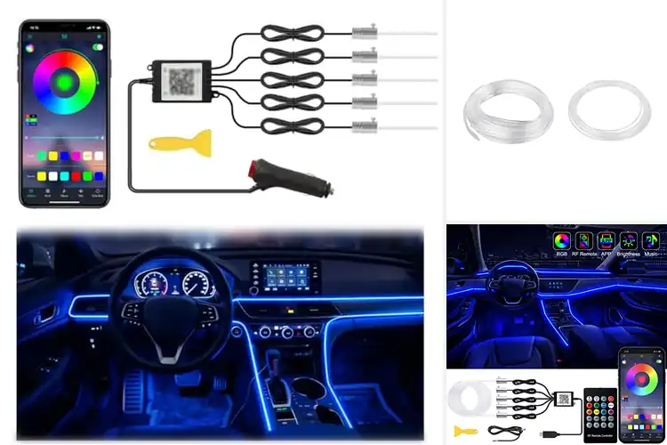 Detailed view of Best Fiber Optic Car Ambient Lights