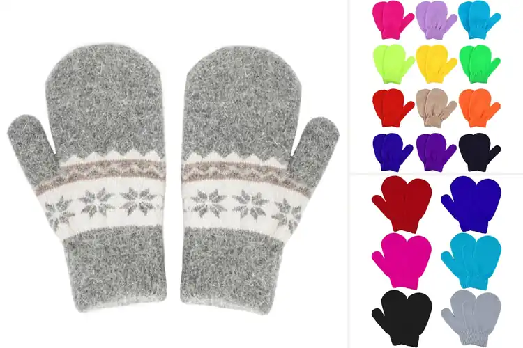 Detailed view of Best Kids Knitted Mittens: 10 Cozy Picks for Winter Fun