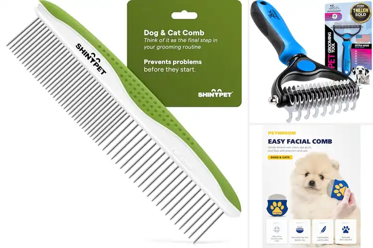 Detailed view of Best Non Slip Pet Grooming Comb