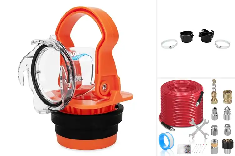 Detailed view of Best Quick-Connect Sewer Hose Sets