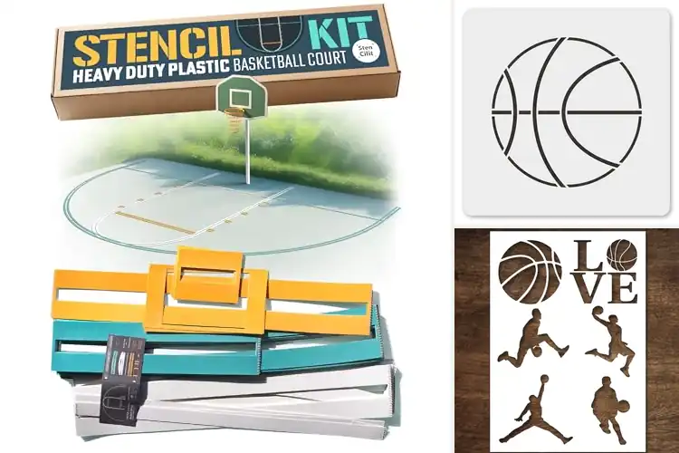 Detailed view of Best Reusable Basketball Stencils: 10 Top Picks for DIY Fun