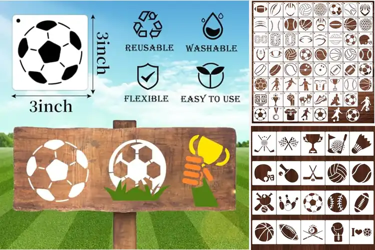 Detailed view of Best Reusable Sports Stencils
