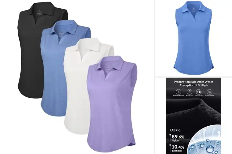 Detailed view of Best Sleeveless Polos: Stay Cool, Look Sharp 10 Picks