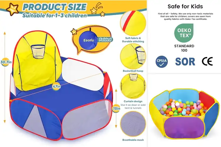 Detailed view of Best Toddler Ball Pits: Top 10 Safe & Fun Playtime Picks