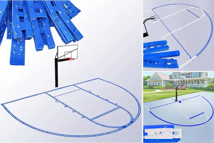Detailed view of Best Waterproof Basketball Court Stencils