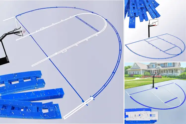 Detailed view of Best Waterproof Concrete Basketball Stencils